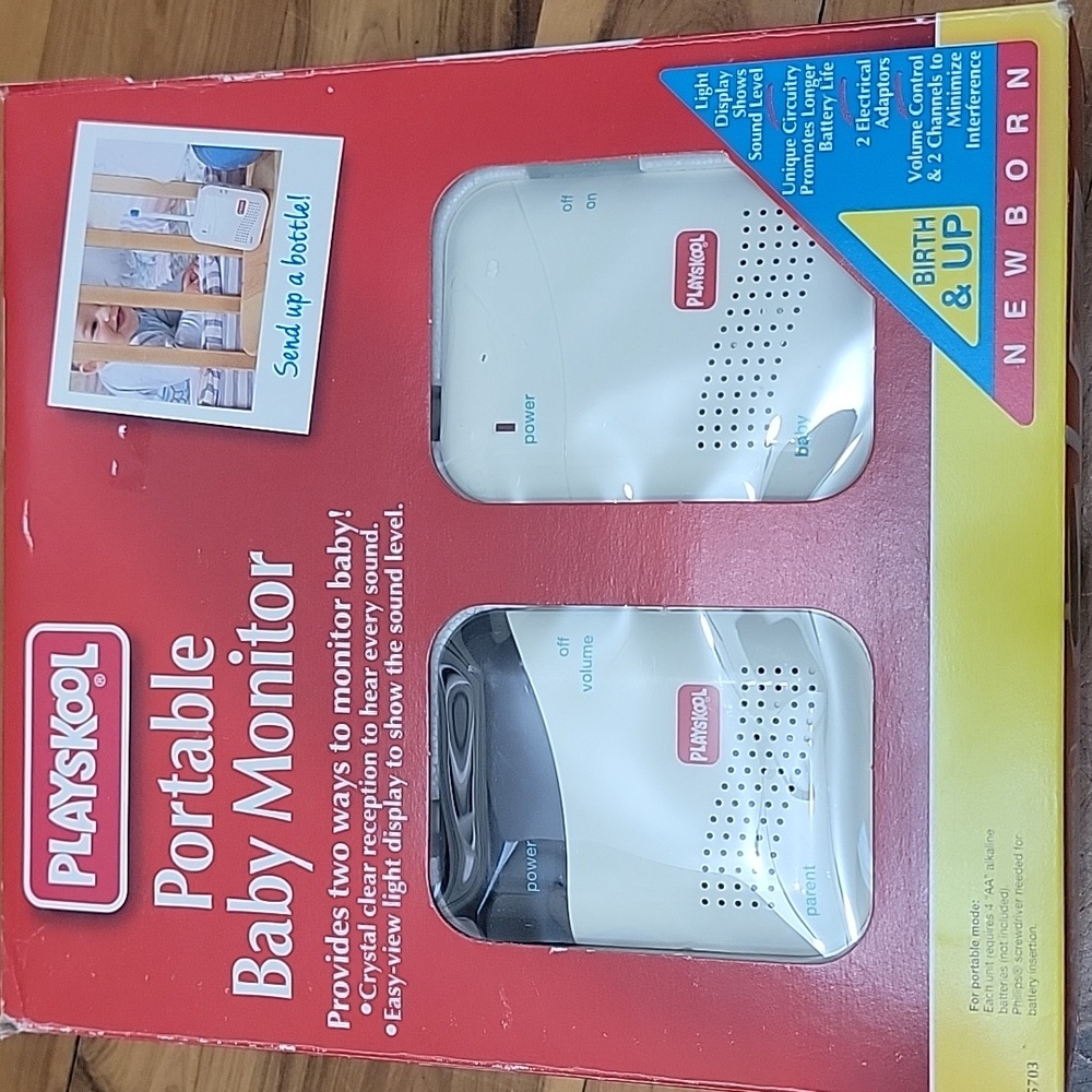 Vintage PLAYSKOOL 1990 Portable Baby Monitor